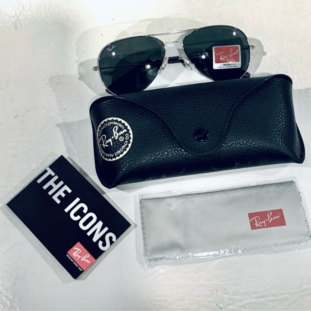 NEW Ray-Ban 🔥 Pilot RB3558 Classic Ray Ban UNISEX New Complete with Kit